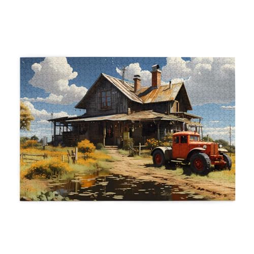 Puzzles1000 Teile BROLEO Texas Bauernhof Traktor Druck Pädagogische Intellektuelle Holzpuzzles Lustige Puzzles Stressabbau Puzzles Puzzles1000 Teile BROLEO Texas Bauernhof Traktor Druck Pädagogische Intellektuelle Holzpuzzles Lustige Puzzles Stressabbau Puzzles von BROLEO