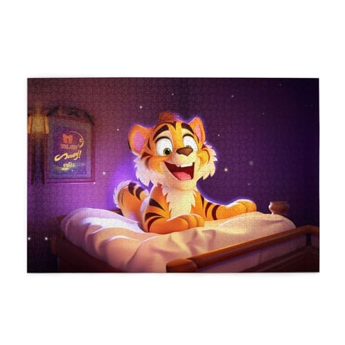 Puzzles1000 Teile BROLEO Tiger im Bett drucken pädagogische intellektuelle Holzpuzzles, lustige Puzzles, Stressabbau-Puzzles Puzzles1000 Teile BROLEO Tiger im Bett drucken pädagogische intellektuelle Holzpuzzles, lustige Puzzles, Stressabbau-Puzzles von BROLEO