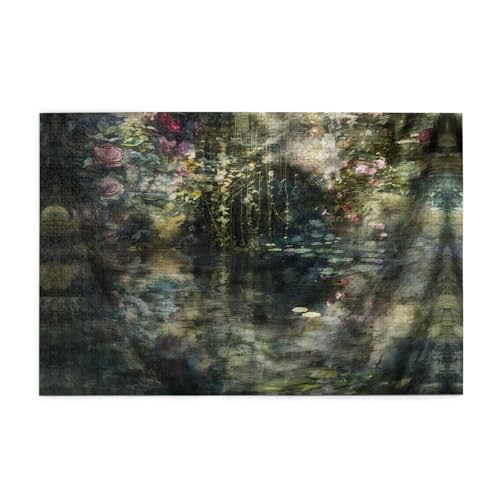 Puzzles1000 Teile BROLEO Wasserpool im Baum Druck Pädagogische Intellektuelle Holzpuzzles Lustige Puzzles Stressabbau Puzzles von BROLEO