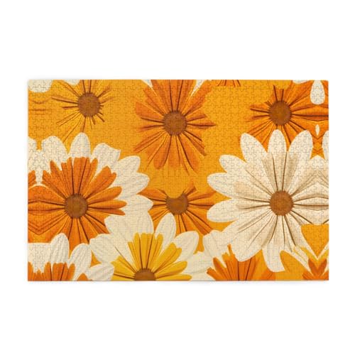 Puzzles1000 Teile BROLEO Weiß Gelb Gänseblümchen Druck Pädagogische Intellektuelle Holzpuzzles Lustige Puzzles Stressabbau Puzzles Puzzles1000 Teile BROLEO Weiß Gelb Gänseblümchen Druck Pädagogische Intellektuelle Holzpuzzles Lustige Puzzles Stressabbau Puzzles von BROLEO