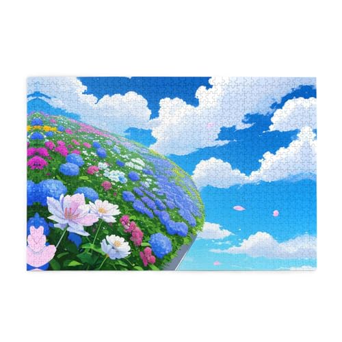 Puzzles1000 Teile BROLEO Weiße Wolke Blumendruck Pädagogische Intellektuelle Holzpuzzles Lustige Puzzles Stressabbau Puzzles Puzzles1000 Teile BROLEO Weiße Wolke Blumendruck Pädagogische Intellektuelle Holzpuzzles Lustige Puzzles Stressabbau Puzzles von BROLEO