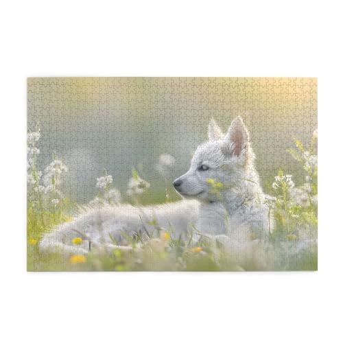 Puzzles1000 Teile BROLEO Weißer Welpe Druck Pädagogische Intellektuelle Holzpuzzles Lustige Puzzles Stressabbau Puzzles Puzzles1000 Teile BROLEO Weißer Welpe Druck Pädagogische Intellektuelle Holzpuzzles Lustige Puzzles Stressabbau Puzzles von BROLEO