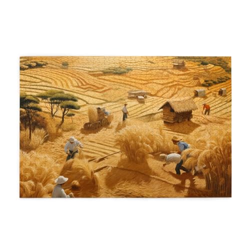 Puzzles1000 Teile BROLEO Weizenernte Druck Pädagogische Intellektuelle Holzpuzzles Lustige Puzzles Stressabbau Puzzles Puzzles1000 Teile BROLEO Weizenernte Druck Pädagogische Intellektuelle Holzpuzzles Lustige Puzzles Stressabbau Puzzles von BROLEO