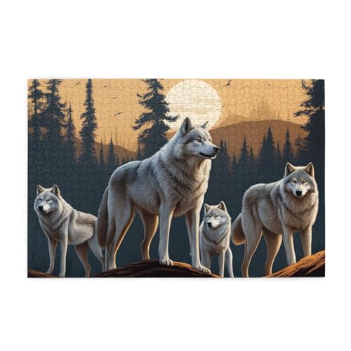 Puzzles1000 Teile BROLEO Wolfs Druck Pädagogische Intellektuelle Holzpuzzles Lustige Puzzles Stressabbau Puzzles Puzzles1000 Teile BROLEO Wolfs Druck Pädagogische Intellektuelle Holzpuzzles Lustige Puzzles Stressabbau Puzzles von BROLEO