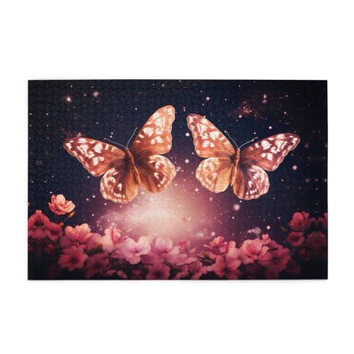 Puzzles1000 Teile BROLEO Zwei Fantasy-Schmetterlinge Druck Pädagogische Intellektuelle Holzpuzzles Lustige Puzzles Stressabbau Puzzles Puzzles1000 Teile BROLEO Zwei Fantasy-Schmetterlinge Druck Pädagogische Intellektuelle Holzpuzzles Lustige Puzzles Stressabbau Puzzles von BROLEO