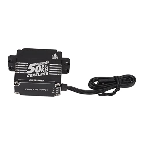 RC Servo, 32 Bit MCU Hohe Drehmoment IP67 Programmierbare 50KG Aluminium Servo Breiter Kern Arbeitsspannung für Roboter (270 Grad) von BROLEO