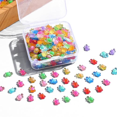 200 Stück Harz leuchtende Mini Schildkröten,mit Aufbewahrungsbox,8mm Mini Tiere Figuren,Kreative DIY Deko für Garten, Aquarium & Nageldesign 200 Stück Harz leuchtende Mini Schildkröten,mit Aufbewahrungsbox,8mm Mini Tiere Figuren,Kreative DIY Deko für Garten, Aquarium & Nageldesign von BRTNUP