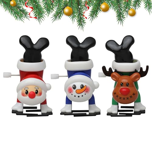 BRTNUP 3 Stück Weihnachten Aufziehspielzeug Partytütenfüller Lustiges Uhrwerk Spielzeug Weihnachtsspielzeug Weihnachtsmann Rentier Schneemann Springspielzeug für Kinder Weihnachts Spielzeug BRTNUP 3 Stück Weihnachten Aufziehspielzeug Partytütenfüller Lustiges Uhrwerk Spielzeug Weihnachtsspielzeug Weihnachtsmann Rentier Schneemann Springspielzeug für Kinder Weihnachts Spielzeug von BRTNUP
