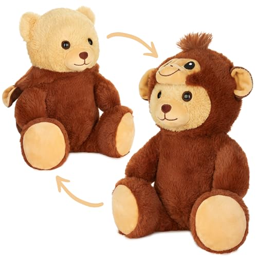 BRUBIES Teddy AFFE - 25 cm Teddybär im Affenkostüm mit Kapuze - Plüschtier für kuschelige Abenteuer - Kuscheltier Geschenk für Kinder von BRUBIES
