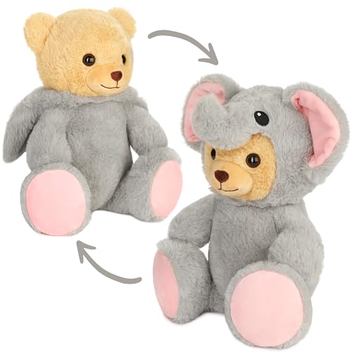 BRUBIES Teddy Elefant - 25 cm Teddybär im Elefantenkostüm mit Kapuze - Plüschtier für kuschelige Abenteuer - Kuscheltier Geschenk für Kinder BRUBIES Teddy Elefant - 25 cm Teddybär im Elefantenkostüm mit Kapuze - Plüschtier für kuschelige Abenteuer - Kuscheltier Geschenk für Kinder von BRUBIES