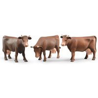 BRUDER 02308 Kuh braun - sortiert in drei unterschiedlichen Kopfstellungen von BRUDER DIE PROFI SERIE