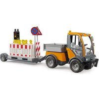 BRUDER 02693 VarioCar mit Pritsche und Verkehrssicherungsanhänger BRUDER 02693 VarioCar mit Pritsche und Verkehrssicherungsanhänger von BRUDER DIE PROFI SERIE