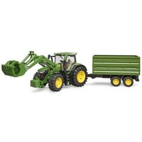 BRUDER 03155 John Deere 7R 350 mit Frontlader und Tandemachstransportanhänger BRUDER 03155 John Deere 7R 350 mit Frontlader und Tandemachstransportanhänger von BRUDER DIE PROFI SERIE