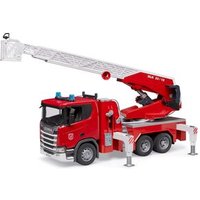 BRUDER 03591 Scania Super 560R Feuerwehr mit Drehleiter, Wasserpumpe und Light & Sound Modul BRUDER 03591 Scania Super 560R Feuerwehr mit Drehleiter, Wasserpumpe und Light & Sound Modul von BRUDER DIE PROFI SERIE