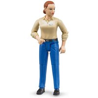 BRUDER 60408 Frau mit hellem Hauttyp und blauer Hose von BRUDER DIE PROFI SERIE