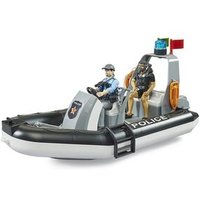 BRUDER 62733 bworld Polizei Schlauchboot, Rundumleuchte, 2 Figuren, Zubehör BRUDER 62733 bworld Polizei Schlauchboot, Rundumleuchte, 2 Figuren, Zubehör von BRUDER DIE PROFI SERIE