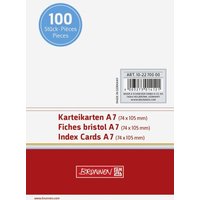 BRUNNEN 102270000 Karteikarten A7 unliniert weiß 100 Stück BRUNNEN 102270000 Karteikarten A7 unliniert weiß 100 Stück von BRUNNEN