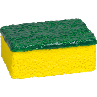BRUNNEN 1027420 Radiergummi „Schwamm“ 3D, gelb/grün von BRUNNEN