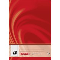 BRUNNEN 104442802 Schulheft Vivendi A4 5 mm kariert Lin. 28 rot von BRUNNEN