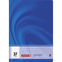 BRUNNEN 104473702 Schulheft Vivendi A4 liniert, 30-liniert, Lineatur durchlaufend, Randlinie innen und außen, mit Perforation und 4-fach-Lochung, Lin. 37 blau von BRUNNEN