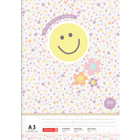 BRUNNEN 1047913422 Zeichenblock Happy Hippie, A3, 20 Blatt, mehrfarbig, pastell von BRUNNEN