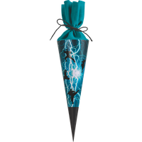 BRUNNEN 1048035321 Schultüte Ninja Power | petrol/schwarz von BRUNNEN