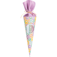 BRUNNEN 1048035422 Schultüte Happy Hippie | mehrfarbig, pastell von BRUNNEN