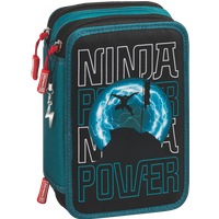 BRUNNEN 1049121321 Federmäppchen Ninja Power, 3 Reißverschlüsse, petrol/schwarz BRUNNEN 1049121321 Federmäppchen Ninja Power, 3 Reißverschlüsse, petrol/schwarz von BRUNNEN