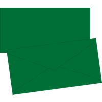 BRUNNEN 105125159 Briefumschläge Universalpapier, DIN lang, 80 g/m², dunkelgrün, 10 Stück von BRUNNEN