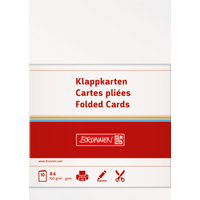 BRUNNEN 105125307 Klappkarte Universalpapier A6 perlweiß 10 Stück von BRUNNEN