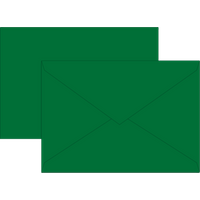 BRUNNEN 105125659 Briefumschläge Universalpapier, B6, 80 g/m², dunkelgrün, 10 Stück von BRUNNEN