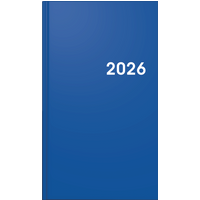 BRUNNEN 1075661036 Taschenkalender, A6, Kunststoff, blau von BRUNNEN