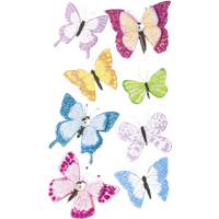 BRUNNEN 203780688 Sticker Mix Schmetterlinge 8 Stück BRUNNEN 203780688 Sticker Mix Schmetterlinge 8 Stück von BRUNNEN