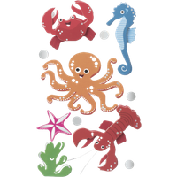BRUNNEN 203780690 Sticker Mix Meerestiere 6 Stück BRUNNEN 203780690 Sticker Mix Meerestiere 6 Stück von BRUNNEN
