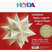 BRUNNEN 204875531 Faltblätter Milano 20 x 20 cm chamois/goldfarben von BRUNNEN