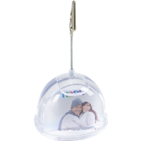 BRUNNEN 204888406 Schneekugel "Karten Clip" 8 x 13,5 cm von BRUNNEN