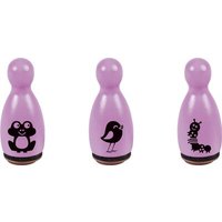 BRUNNEN 204888659 Stempelset Mini Frosch 3er Set rosa von BRUNNEN
