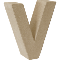 BRUNNEN 2119293122 Papp-Buchstabe 3D „V“, B/H/T: 160 mm × 175 mm × 55 mm, naturfarben BRUNNEN 2119293122 Papp-Buchstabe 3D „V“, B/H/T: 160 mm × 175 mm × 55 mm, naturfarben von BRUNNEN