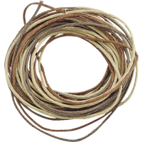 BRUNNEN 212290558 Wachskordel-Mix 3 x 1,70 m Ø 1 mm natur, rost, braun von BRUNNEN