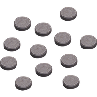 BRUNNEN 213700100 Scheibenmagnet Stärke: 3 mm Ø 12 mm schwarz 12 Stück von BRUNNEN