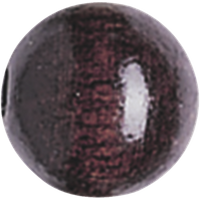 BRUNNEN 216011079 Holzperlen Ø 10 mm, Loch Ø 2,5 mm, sepia, 50 Stück von BRUNNEN