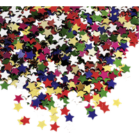 BRUNNEN 216377320 Aluflitter „Sterne klein“, Ø 6 mm, multicolor, 20 g von BRUNNEN