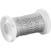 BRUNNEN 216482902 Bouilloneffektdraht 50 m Ø 0,25 mm silberfarben von BRUNNEN