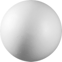 BRUNNEN 216760155 Styroporkugel 2-teilig, Ø 15 cm, Hohlform von BRUNNEN