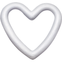 BRUNNEN 216768741 Styroporherz hohl 15 cm von BRUNNEN