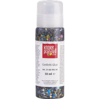BRUNNEN 218099209 Glitterfarbe Confetti Glue "Hexagon" bunt 50 ml von BRUNNEN