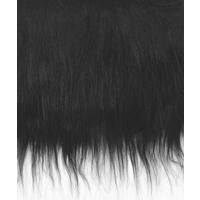 BRUNNEN 218411611 Langhaarplüsch 20x35cm schwarz von BRUNNEN