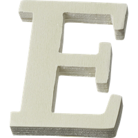 BRUNNEN 218735648 Holzbuchstabe E, 55 × 80 × 9 mm von BRUNNEN