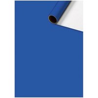 BRUNNEN 2528591340 Geschenkpapier 70x200cm Uni Plain blau von BRUNNEN