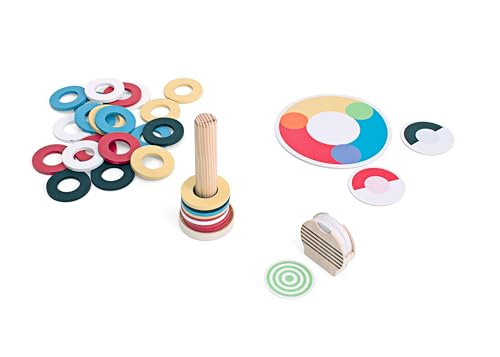 BS Toys Fesselndes Farbenrennen - Bildendes Spiel für 2 bis 4 Spieler - Fördert visuell-motorische Koordination, Farbtheorie und Arbeitsgedächtnis - Für Kinder ab 4 Jahren und älter - 2-4 Spieler von BS Toys